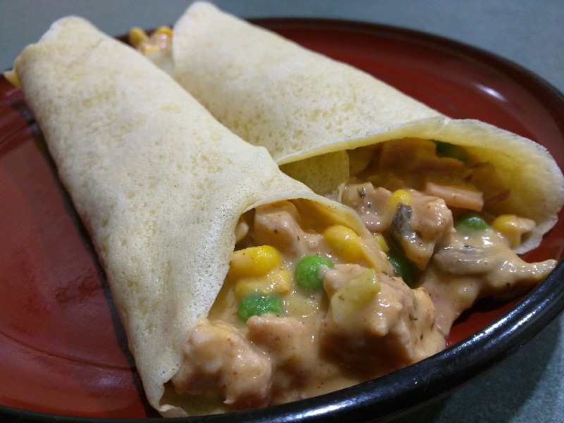 Chicken & Thyme Savoury Crepes