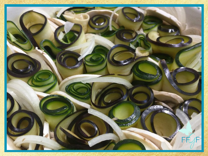 Rolled Zucchini & Eggplant Bake