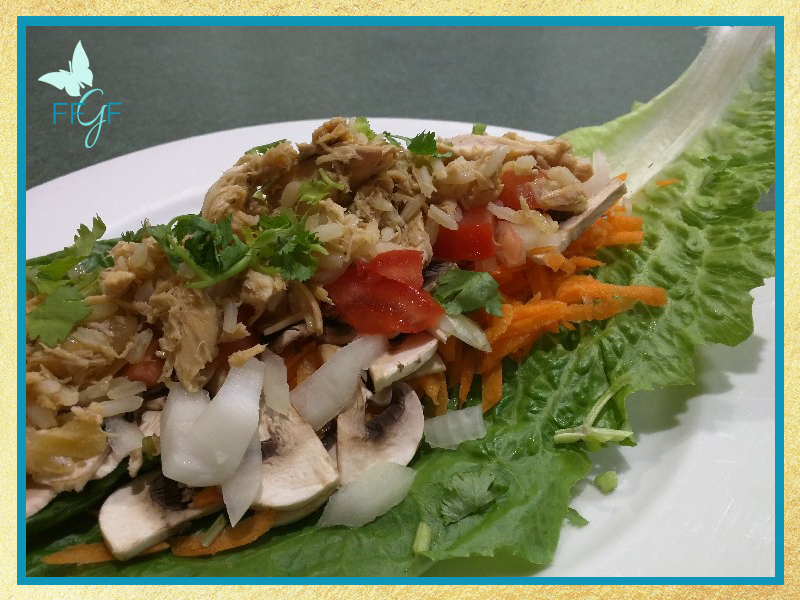 Shredded Chicken & Salad Boats